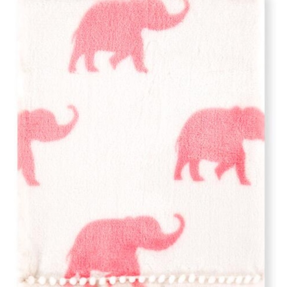 Levtex Elephant Plush Baby Blanket - Picture 4 of 5